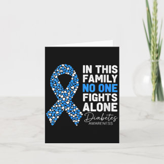 Womens In This Family Fight Alone Diabetes Card