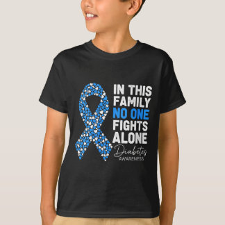 Womens In This Family Fight Alone Diabetes T-Shirt