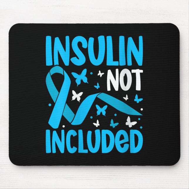 Womens Insulin Not Included V-neck  Mouse Pad (Front)