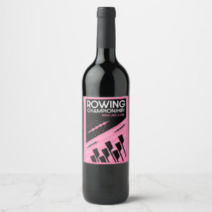 Women's International Rowing Wine Label