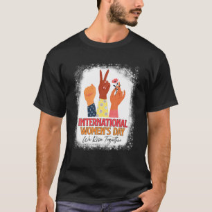 Womens International Women's Day 2022 We Rise Toge T-Shirt