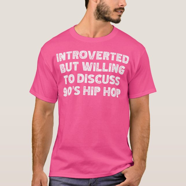 Womens Introverted But Willing To Discuss 90'S Rb  T-Shirt (Front)