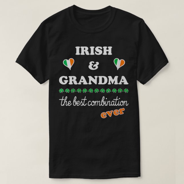 Womens Irish and Grandma  Best Irish Granny VNeck  T-Shirt (Design Front)