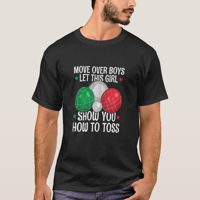 Womens Italian Boccia Quote For A Bocce Ball  Girl T-Shirt (Front)