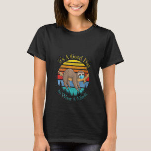 Womens It's A Good Day To Wear A Mask Lazy Sloth T-Shirt