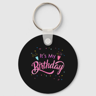 Womens Its My Birthday Key Ring