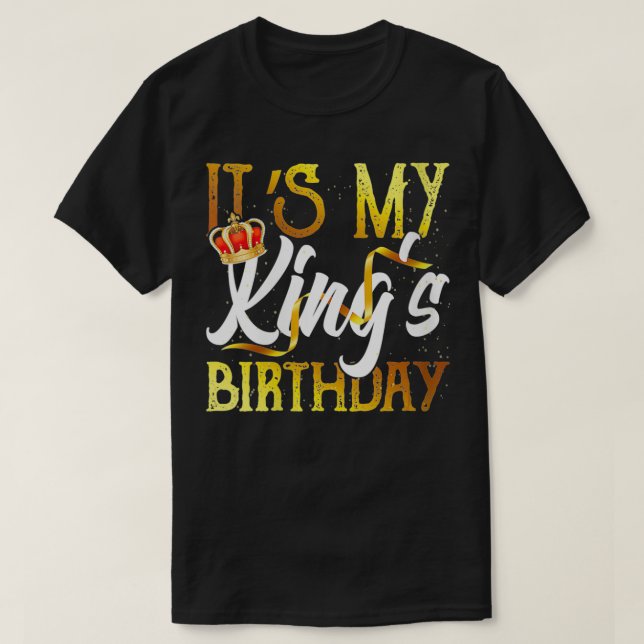 Womens Its my Kings Birthday Party Proud Wife Crow T-Shirt (Design Front)
