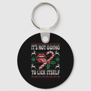 Womens Its Not Going To Lick Itself Funny Xmas Adu Key Ring