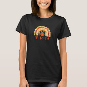 Womens Itu2019s Fall Yu2019all Cute Autumn Pumpkin T-Shirt
