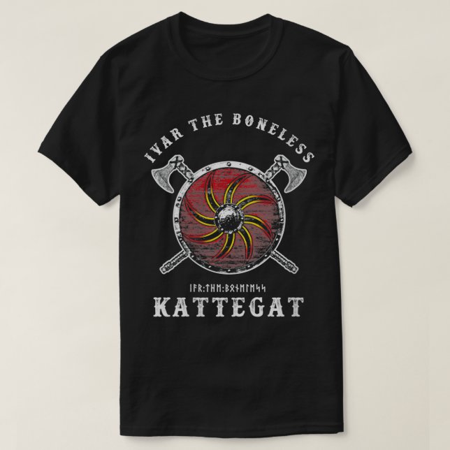 Womens Ivar the Boneless  Kattegat Viking Shield V T-Shirt (Design Front)