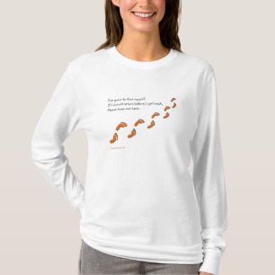 Women's I've Gone to Find Myself Footprints shirts