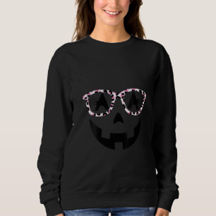 Womens Jack O Lantern With Glasses Shirt Women Hal