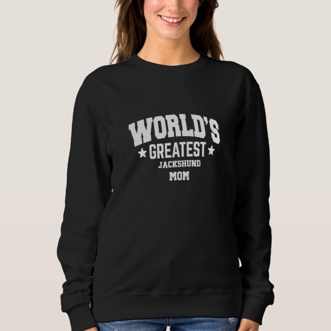 Womens Jackshund Mix Breed Dog Décor Theme   Sweatshirt (Front)