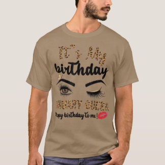 Womens January Bday Leopard It's My Birthday Janua T-Shirt