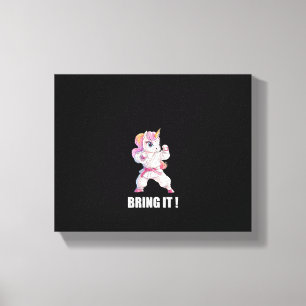 Womens Japanese Karateka Unicorn Tank Top Canvas Print