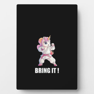 Womens Japanese Karateka Unicorn Tank Top Plaque