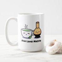 Womens Japanese Matcha Cute Cartoon Teacup