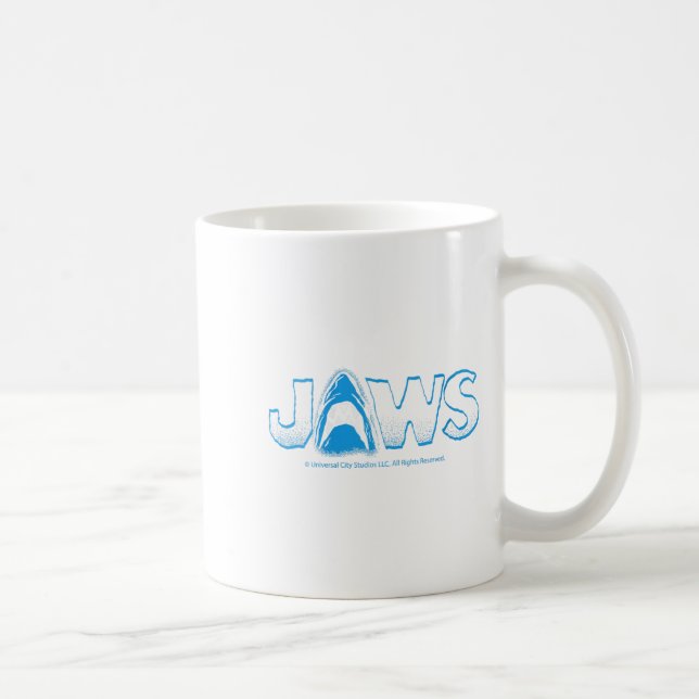 Womens Jaws 2025 Clic Shark Movie Icon Design V-ne Coffee Mug (Right)