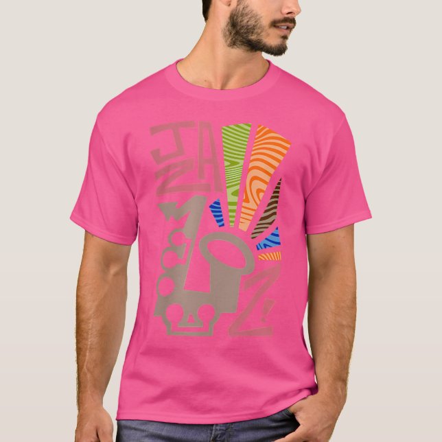 Womens Jazz Saxophone T-Shirt (Front)