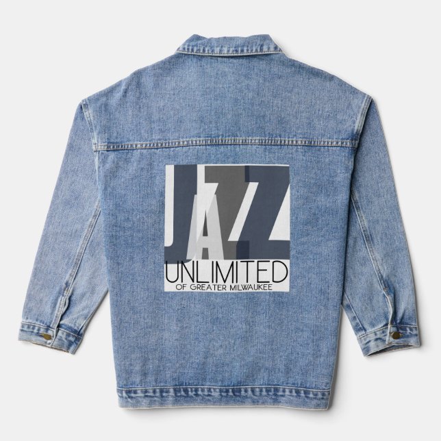 Women's Jazz Unlimited Hoodie Denim Jacket (Back)