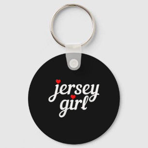 Womens Jersey Girl New Jersey Heart Funny Cute New Key Ring