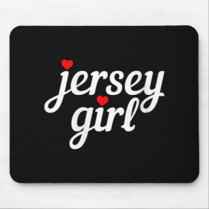 Womens Jersey Girl New Jersey Heart Funny Cute New Mouse Pad