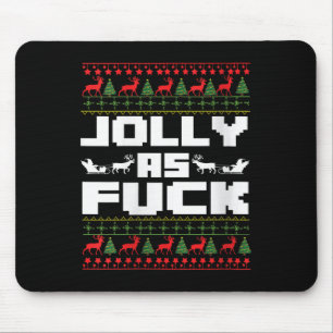 Womens Jolly As For Funny Christmas Raunchy Cuss W Mouse Pad