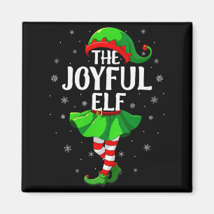 Womens Joyful Elf Christmas Girls Women Elf Squad  Magnet