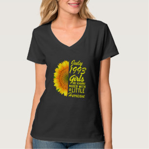 Womens July Girls 1993 Sunflower 29th Birthday T-Shirt