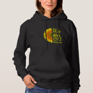 Womens June Girls 1975 Sunflower 47th Birthday Hoodie