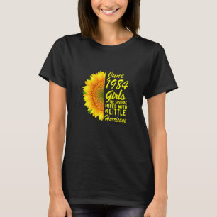 Womens June Girls 1984 Sunflower 38th Birthday T-Shirt