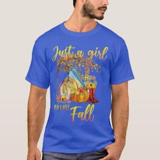 Womens Just A Girl Who Loves Fall Pumpin Spice - T-Shirt