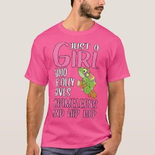 Womens Just A Girl Who Really Loves Chameleons And T-Shirt