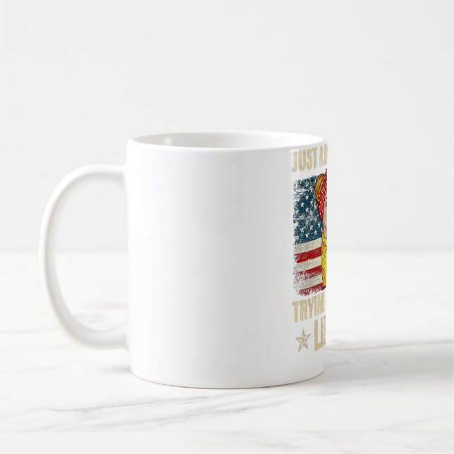 Womens Just A Regular Mum Trying Not To Raise Libe Coffee Mug (Left)