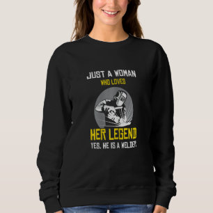 Womens Just a woman who love her legend yes he is  Sweatshirt