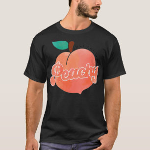 Womens Just Freakin' Peachy Hippie Summer Apparel T-Shirt
