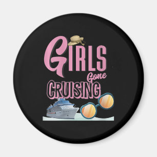 Womens Jute Hat Girls Gone Cruising Magnet