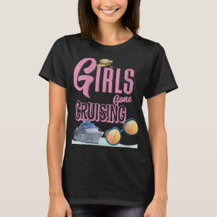 Womens Jute Hat Girls Gone Cruising T-Shirt