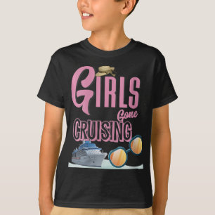 Womens Jute Hat Girls Gone Cruising T-Shirt
