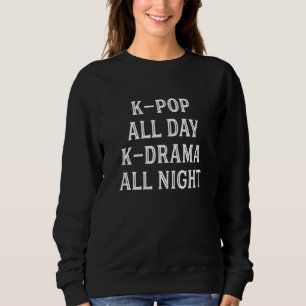 Womens K Pop Kpop Kdrama Korea Hallyu Seoul Design Sweatshirt