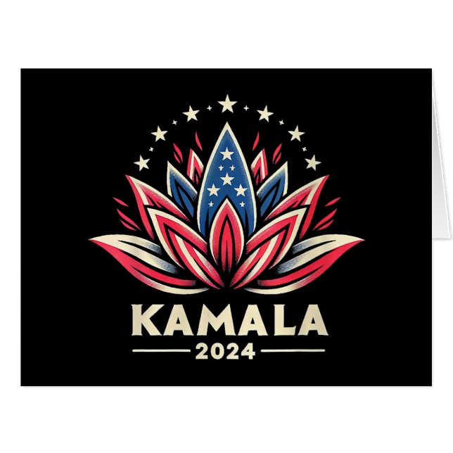 Womens Kamala Harris 2024 Presidential Campaign Am (Front Horizontal)