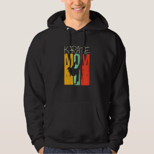 Womens Karate Martial Art Fighting Mum Retro Cool Hoodie