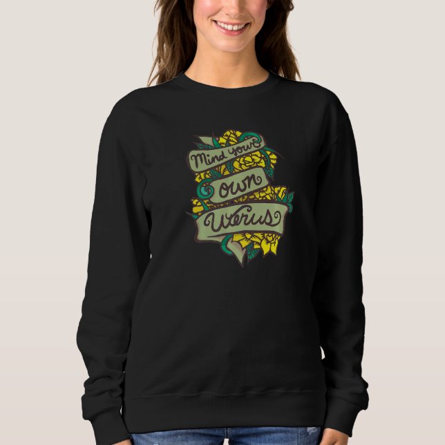 Womens Keep Your Laws Off My Body Feminist Pro Cho Sweatshirt (Front)
