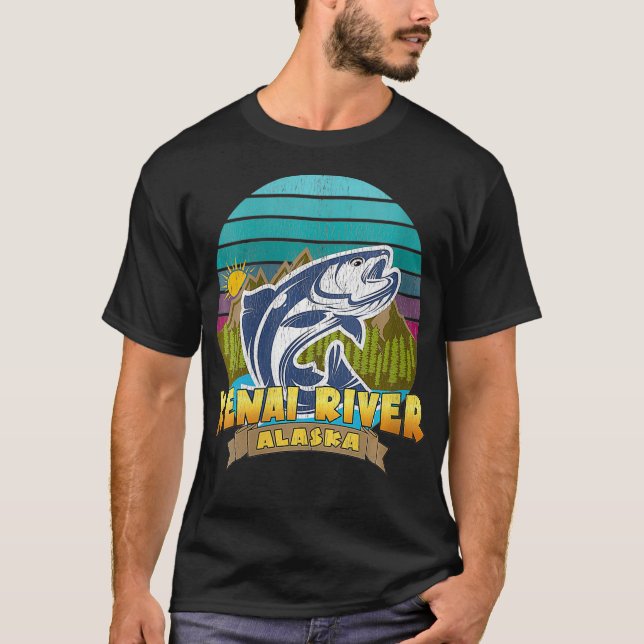 Womens KENAI RIVER ALASKA  Salmon Fishing Vacation T-Shirt (Front)