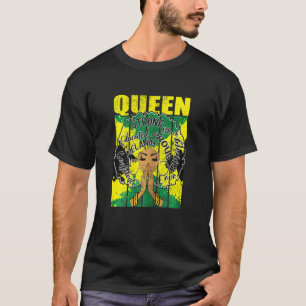 Womens Ki Jamaican Flag Black Woman Costume Queen T-Shirt