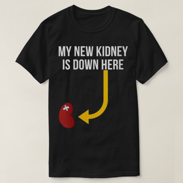 Womens Kidney Transplant Gifts My New Funny Recipi T-Shirt (Design Front)