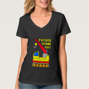 Womens Kids Cranes Construction Site Future Crane  T-Shirt