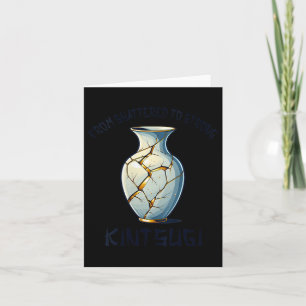 Womens Kintsugi Kintsukuroi Imperfect Japanese Art Card