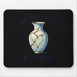 Womens Kintsugi Kintsukuroi Imperfect Japanese Art Mouse Pad
