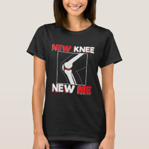 Womens Knee Surgery Recover Quote Gift - New Me V- T-Shirt
